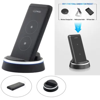 3-in-1 Wireless Charger Pad/Mobile Phone Holder/Mobile Power Supply For Samsung Fast Charging Charger Pad wireless pad for phone
3-in-1 Wireless Charger Pad/Mobile Phone Holder/Mobile Power Supply For Samsung Fast Charging Charger Pad wireless pad for phone