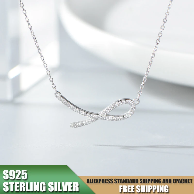Bow S925 Sterling Silver Pendant Necklace for Women Necklace with Zircon Trendy Jewelry Accessories Wholesale A270
Bow S925 Sterling Silver Pendant Necklace for Women Necklace with Zircon Trendy Jewelry Accessories Wholesale A270