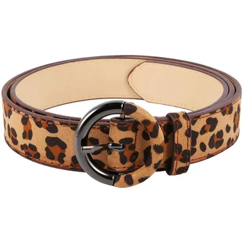 Ms. Wild Leopard Leather Belt Buckle Decorated Round Pin Belt Fashion Personality 
Ms. Wild Leopard Leather Belt Buckle Decorated Round Pin Belt Fashion Personality