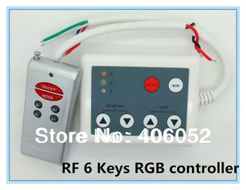 10set/lot plastic shell 4A DC12V-24V RF 6 keys rgb remote controller for rgb led light strip / module
10set/lot plastic shell 4A DC12V-24V RF 6 keys rgb remote controller for rgb led light strip / module