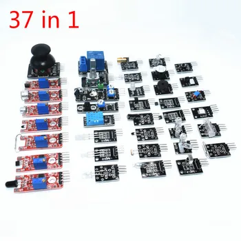 37 In 1 Sensor for Arduino Kit DIY Sensor Kit Starters RGB Joystick DS18B20 Sensor Sound Detection Obstacle Avoidance Buzzer
37 In 1 Sensor for Arduino Kit DIY Sensor Kit Starters RGB Joystick DS18B20 Sensor Sound Detection Obstacle Avoidance Buzzer