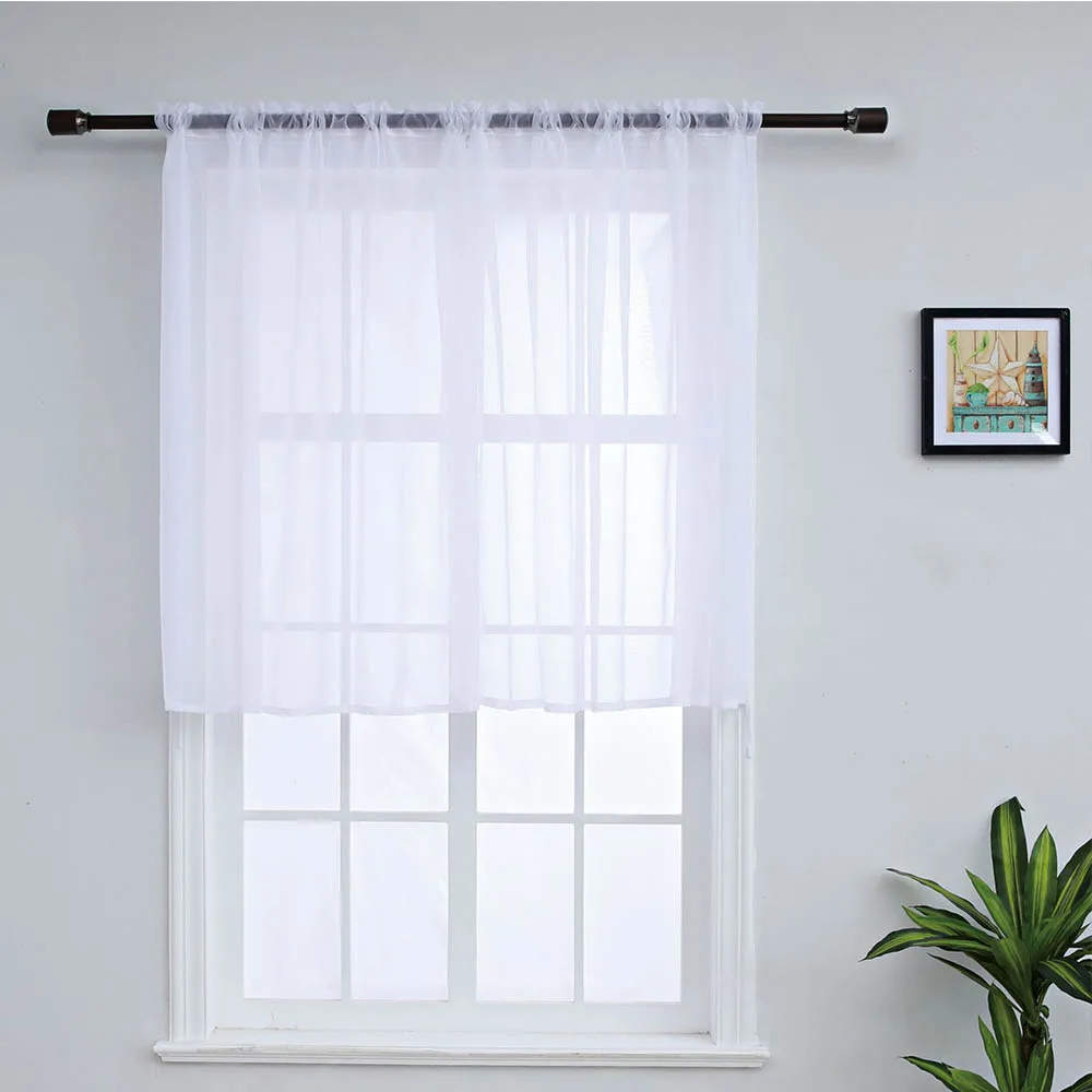 White Solid Color Window Screening Sheer Tulle for Living Room Kitchen Coffee Bar Fabrics Organza Sheer Panel
White Solid Color Window Screening Sheer Tulle for Living Room Kitchen Coffee Bar Fabrics Organza Sheer Panel