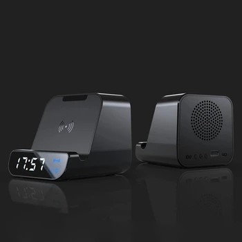 Wireless Bluetooth Speaker Alarm Clock Charging Mobile Power Bluetooth Speaker Clock 4 in 1 with Mic for Call Phones Phone Brack
Wireless Bluetooth Speaker Alarm Clock Charging Mobile Power Bluetooth Speaker Clock 4 in 1 with Mic for Call Phones Phone Brack