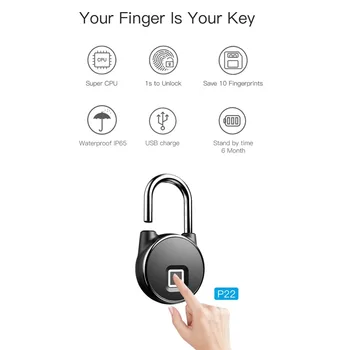 Smart Lock Fingerprint Lock Home Luggage Dormitory Locker Warehouse Door Waterproof Super Long Standby Electronic Padlock
Smart Lock Fingerprint Lock Home Luggage Dormitory Locker Warehouse Door Waterproof Super Long Standby Electronic Padlock