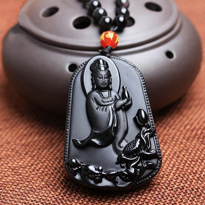 Natural Obsidian Lotus Avalokitesvara Pendant Jewelry Fine Jewelry Crystal Vase Men's and Women's Necklace Pendant Jewelry
Natural Obsidian Lotus Avalokitesvara Pendant Jewelry Fine Jewelry Crystal Vase Men's and Women's Necklace Pendant Jewelry