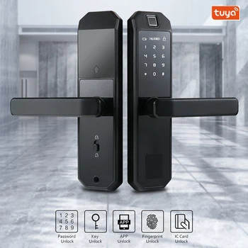 Smart Biometric Fingerprint Lock Electric digital door lock mechanical Key Code RFID card Mobile Tuya Home/Villa Gate opener
Smart Biometric Fingerprint Lock Electric digital door lock mechanical Key Code RFID card Mobile Tuya Home/Villa Gate opener