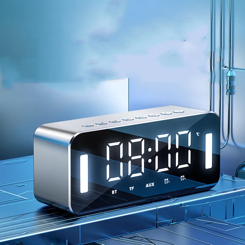 Portable High Sound Quality Alarm Clock Wireless Bluetooth Home Mini Speaker led clock
Portable High Sound Quality Alarm Clock Wireless Bluetooth Home Mini Speaker led clock