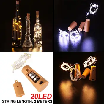 Fairy Light Fairy String Light Fairy String 20LED Bottle Stopper Super Bright Romantic Durable Garden Decorative Lights 
Fairy Light Fairy String Light Fairy String 20LED Bottle Stopper Super Bright Romantic Durable Garden Decorative Lights