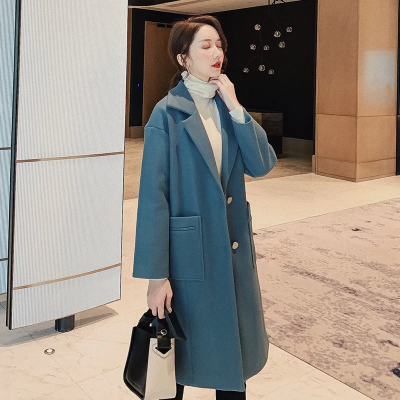 Autumn Winter Wool Women Long Coats Blends Office Work Long Coats Fashion Brand Lady Slim Lapel Long Sleeve Blends
Autumn Winter Wool Women Long Coats Blends Office Work Long Coats Fashion Brand Lady Slim Lapel Long Sleeve Blends