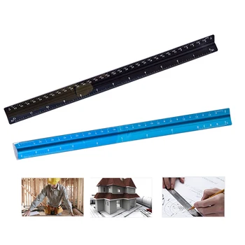 Scale Ruler 3 Sides Aluminum Alloy Engineer Triangular Scale Architect Rulers Drafting Tools Architectural Ruler Measuring Tool
Scale Ruler 3 Sides Aluminum Alloy Engineer Triangular Scale Architect Rulers Drafting Tools Architectural Ruler Measuring Tool