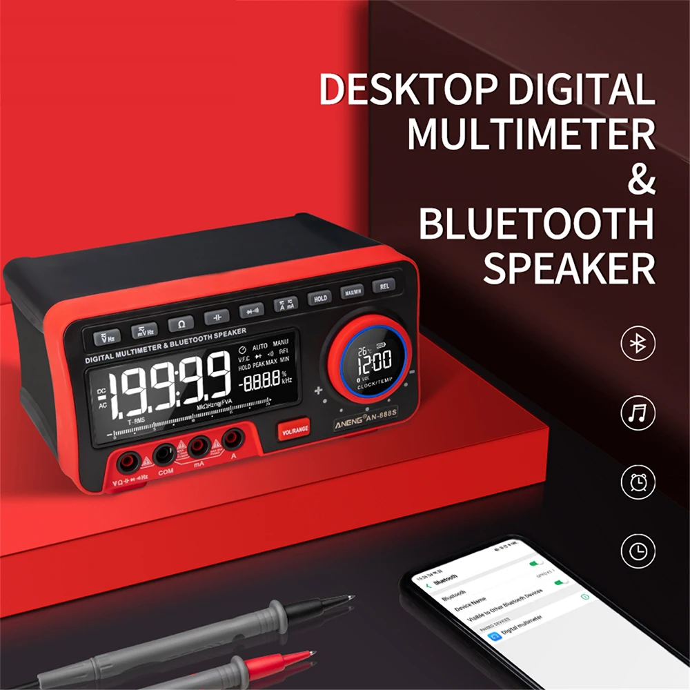Digital Multimeter Set 19999 Automatic Range To Count High Precision Display Multifunction Multimeter Music Player Alarm Clock
Digital Multimeter Set 19999 Automatic Range To Count High Precision Display Multifunction Multimeter Music Player Alarm Clock