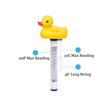 Pool Spa Jacuzzi Hot Tub Floating Animal Thermometer with F/ C Display for In-ground & Above-ground HB88
Pool Spa Jacuzzi Hot Tub Floating Animal Thermometer with F/ C Display for In-ground & Above-ground HB88