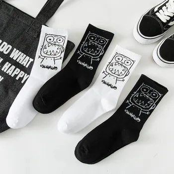 Women Socks Graffiti Sock Woman Standard White Black Unisex Long Funny Cotton Novelty Ladies Sox Spring Female Trendy Calcetines
Women Socks Graffiti Sock Woman Standard White Black Unisex Long Funny Cotton Novelty Ladies Sox Spring Female Trendy Calcetines
