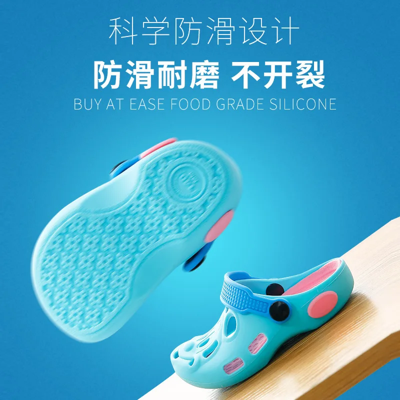 Infants Silica Gel Men's 1-3 Years Old Soft-Sole Anti-slip Baby Closed-toe Girls' Slipper Papa Drag Summer Sandals 
Infants Silica Gel Men's 1-3 Years Old Soft-Sole Anti-slip Baby Closed-toe Girls' Slipper Papa Drag Summer Sandals