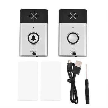 Portable Wireless 2.4GHz Mini Intercom Doorbell Dual Way Voice Intercom Doorbell Built-In Mic Speaker Interphone System
Portable Wireless 2.4GHz Mini Intercom Doorbell Dual Way Voice Intercom Doorbell Built-In Mic Speaker Interphone System