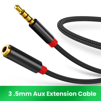 AUX 3.5mm Jack Audio Extension Cable with Microphone Stereo 3.5 Audio Adapter For Phone Headset MP3 Player PC Extender Cable
AUX 3.5mm Jack Audio Extension Cable with Microphone Stereo 3.5 Audio Adapter For Phone Headset MP3 Player PC Extender Cable
