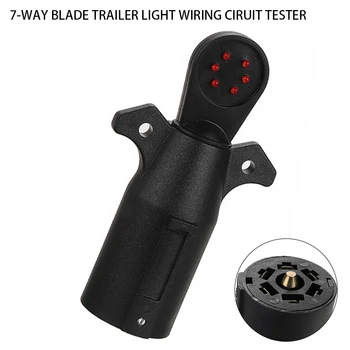 1pc 7-Way LED Blade Trailer Light Wiring Circuit Tester Round Adapter Pin Plug RV Circuit Continuity Tests Accessories Tool
1pc 7-Way LED Blade Trailer Light Wiring Circuit Tester Round Adapter Pin Plug RV Circuit Continuity Tests Accessories Tool