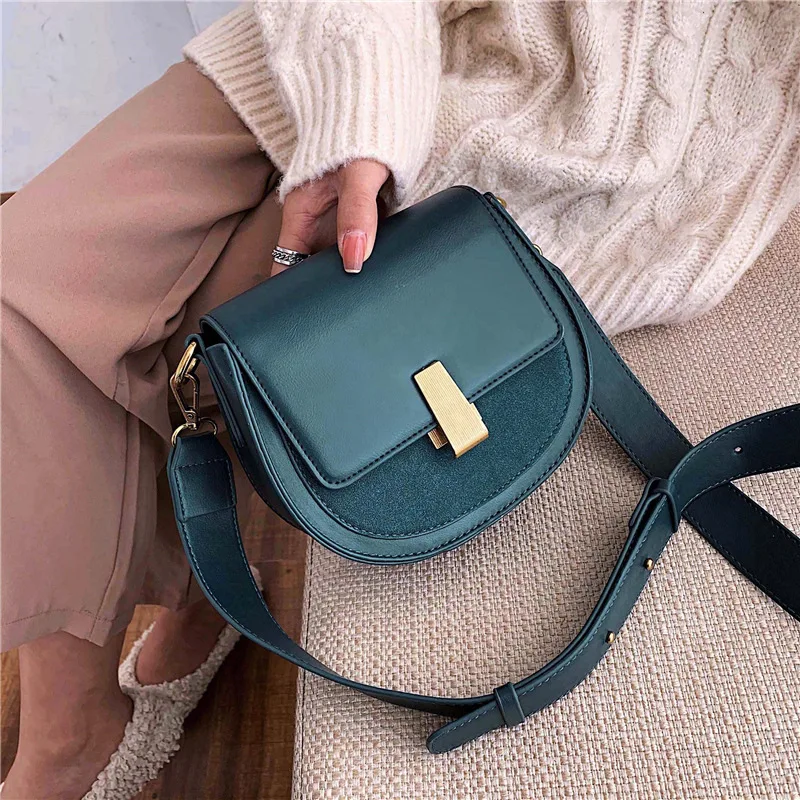 Language meng wei Fashion Pu Saddle Bag Women's 2019 New Style Korean-style Non-mainstream Retro Shoulder Bag Simple Single-shou
Language meng wei Fashion Pu Saddle Bag Women's 2019 New Style Korean-style Non-mainstream Retro Shoulder Bag Simple Single-shou