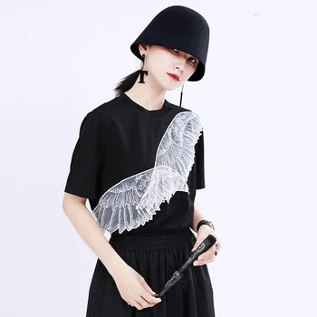 2020 summer new product hot sale short sleeve t-shirt women ins women's fashion top angel wings embroidery applique t-shirt
2020 summer new product hot sale short sleeve t-shirt women ins women's fashion top angel wings embroidery applique t-shirt
