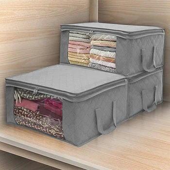 Big Capacity Non Woven Fabric Storage Box Folding Clear Window Zipper Organizer With Handle Put Toys Clothes Quilt for Bedroom 
Big Capacity Non Woven Fabric Storage Box Folding Clear Window Zipper Organizer With Handle Put Toys Clothes Quilt for Bedroom