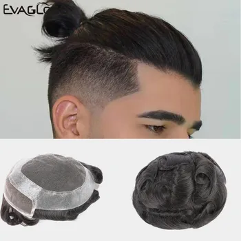 EVAGLOSS Human Hair Men Wig Hollywood Lace Front With Skin Durable Hair Mens Toupee Hair System Replacement Free Shipping 
EVAGLOSS Human Hair Men Wig Hollywood Lace Front With Skin Durable Hair Mens Toupee Hair System Replacement Free Shipping