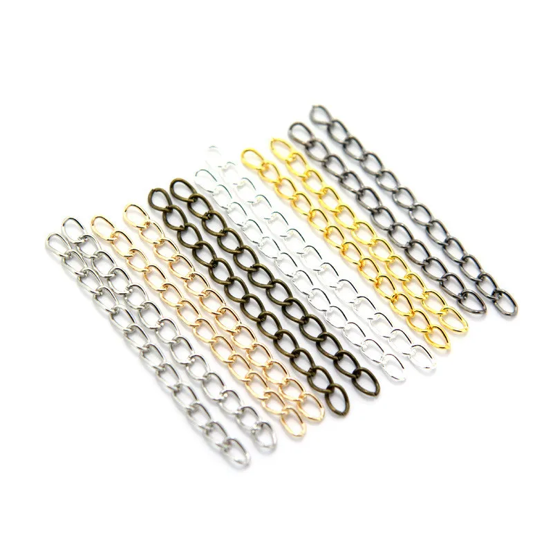 100pcs 50mm 5 Colors Extended Chains Tail Extender Jewelry Findings Connector For Jewelry Making Necklace Bracelet Accessories
100pcs 50mm 5 Colors Extended Chains Tail Extender Jewelry Findings Connector For Jewelry Making Necklace Bracelet Accessories