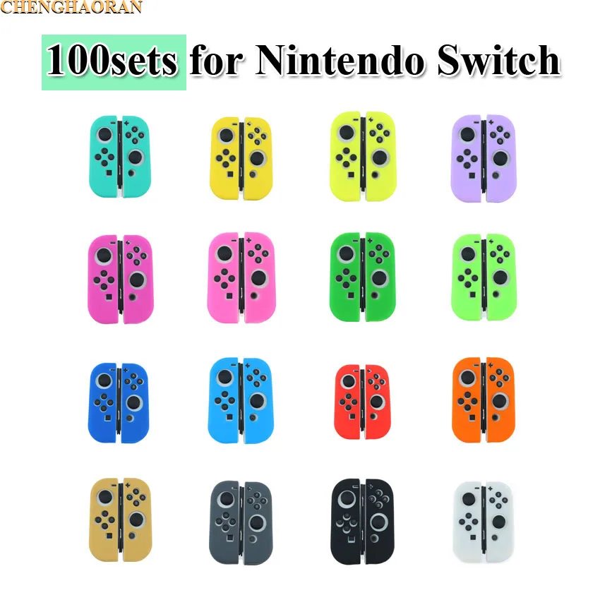 Left + Right = 1set Luminous Candy Solid colors Silicone Case Cover Soft Protective Skin for Nintendo Switch Joy-Con Controller
Left + Right = 1set Luminous Candy Solid colors Silicone Case Cover Soft Protective Skin for Nintendo Switch Joy-Con Controller