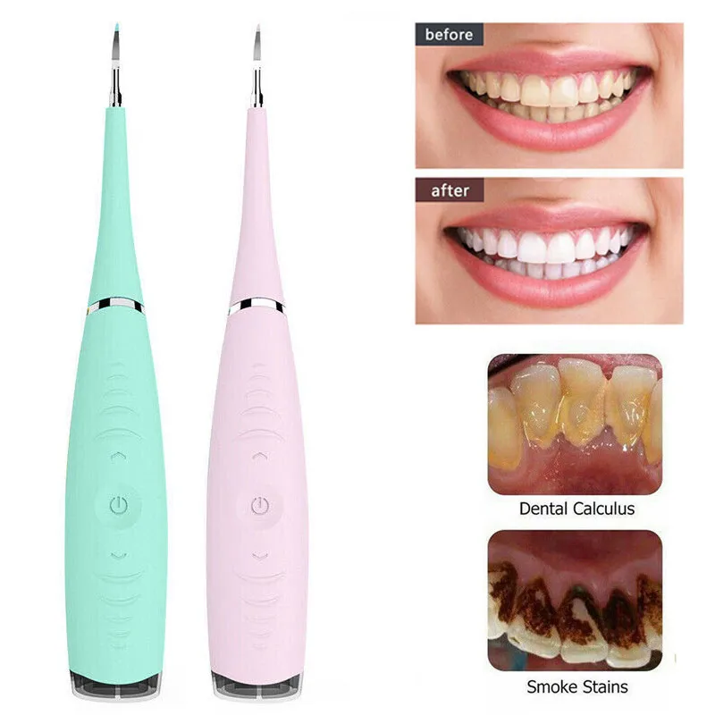 Sonic Electric Calculus Remover Care Tool Fresh Breath Remove Stains On The Surface Of Teeth Avoid Calculus 1 Pcs
Sonic Electric Calculus Remover Care Tool Fresh Breath Remove Stains On The Surface Of Teeth Avoid Calculus 1 Pcs