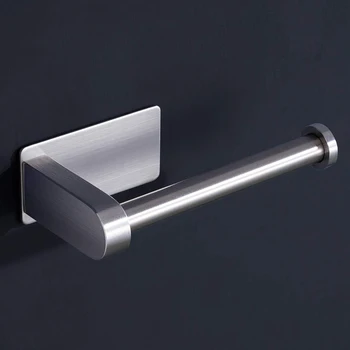 Toilet Tissue Holder Stainless Steel Toilet Roll Holder No Drilling Paper Rack For Bathroom Stick On Wall
Toilet Tissue Holder Stainless Steel Toilet Roll Holder No Drilling Paper Rack For Bathroom Stick On Wall