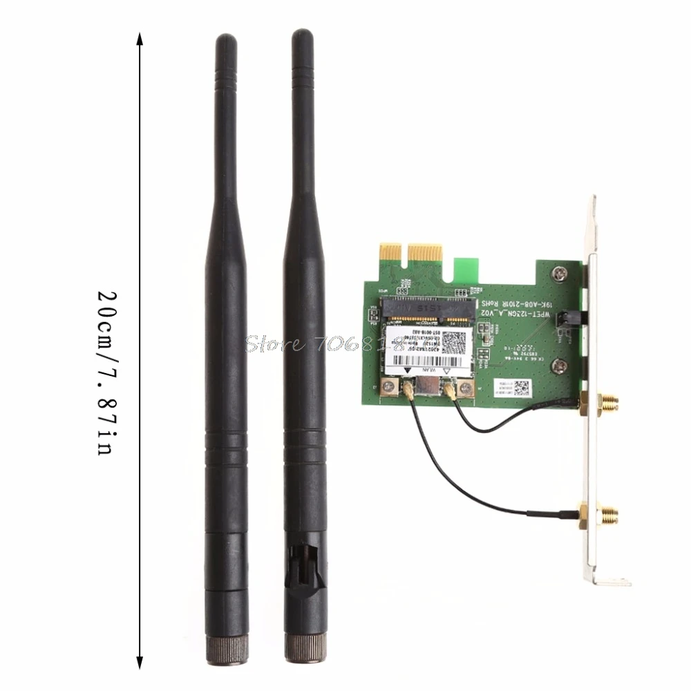 Dual Band BCM4322 Wireless Wifi PCI-E Card Desktop Adapter BCM943225HMS 300M Au09 19 Dropship
Dual Band BCM4322 Wireless Wifi PCI-E Card Desktop Adapter BCM943225HMS 300M Au09 19 Dropship