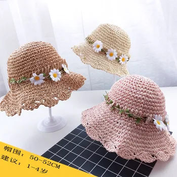Summer Girls Outing Flower Straw Hat Infants College Style Bucket Hat Straw Beach Hat Sun Hat Princess Summer Hat 
Summer Girls Outing Flower Straw Hat Infants College Style Bucket Hat Straw Beach Hat Sun Hat Princess Summer Hat