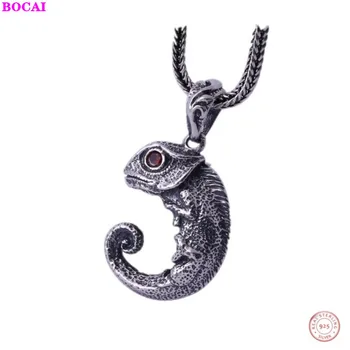 BOCAI s925 sterling silver pendant fashion accessories small cute little lizard vintage Thai necklace pendant man's pendant
BOCAI s925 sterling silver pendant fashion accessories small cute little lizard vintage Thai necklace pendant man's pendant