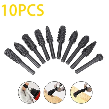 Carbon Steel Rotary Burr Drill Bit Rotary Grinder File Milling Rasp Burr Bit Set 10pcs/set Power Polishing Deburr Drill Bit Tool
Carbon Steel Rotary Burr Drill Bit Rotary Grinder File Milling Rasp Burr Bit Set 10pcs/set Power Polishing Deburr Drill Bit Tool