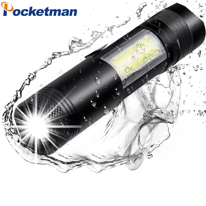 3800LM XML-Q5+COB LED Flashlight Portable Super Bright Adjustable torch Use AA 14500 Battery Waterproof in life Lighting lantern
3800LM XML-Q5+COB LED Flashlight Portable Super Bright Adjustable torch Use AA 14500 Battery Waterproof in life Lighting lantern