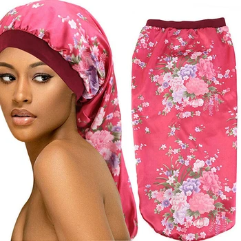 Long Hair Sock Cap Sleep Hat Wrap Night Cap Hair Care Bonnet Nightcap Women Wide Band Elastic Satin Hat Baggy Protect Headcover
Long Hair Sock Cap Sleep Hat Wrap Night Cap Hair Care Bonnet Nightcap Women Wide Band Elastic Satin Hat Baggy Protect Headcover