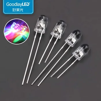 1000PCS 5mm Round Head transparent seven color fast flash slow flash high brightness light bulb direct plug LED
1000PCS 5mm Round Head transparent seven color fast flash slow flash high brightness light bulb direct plug LED