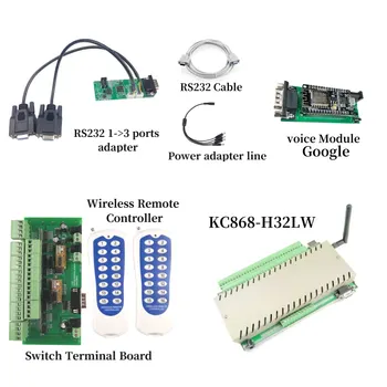 32 Channels WIFI relay controller support Manual switch board and google voice control
32 Channels WIFI relay controller support Manual switch board and google voice control