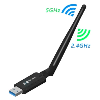 Anti Interference Flexible Dual Band Mini 1200Mbps 802.11 Office Network 2.4GHz 5GHz For PC USB3.0 Wifi Adapter Fast Speed
Anti Interference Flexible Dual Band Mini 1200Mbps 802.11 Office Network 2.4GHz 5GHz For PC USB3.0 Wifi Adapter Fast Speed