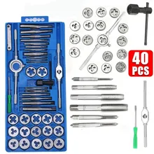 40pcs Metric Tap Wrench And Die Set M3-M12 Screw Thread Metric Taps Wrench DIY Kit Carbon Steel Hand Tool Parts
40pcs Metric Tap Wrench And Die Set M3-M12 Screw Thread Metric Taps Wrench DIY Kit Carbon Steel Hand Tool Parts