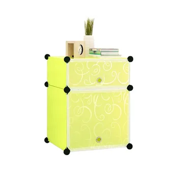 Bedside table simple European home bedside cabinet plastic storage white 
Bedside table simple European home bedside cabinet plastic storage white