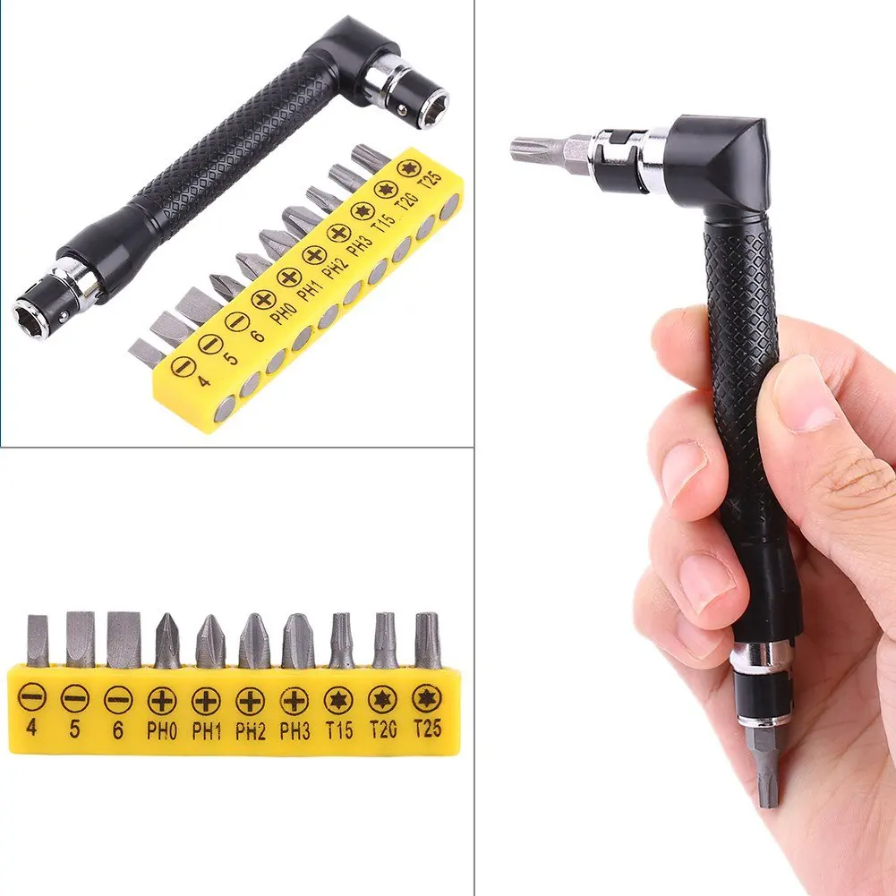 10Pcs Screwdriver Bits Set L-shaped Extension Handle Double Head Hex Socket Wrench Screwdriver
10Pcs Screwdriver Bits Set L-shaped Extension Handle Double Head Hex Socket Wrench Screwdriver