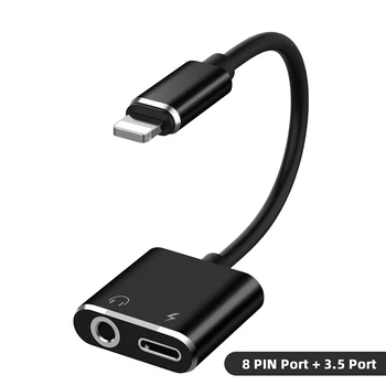 2 in 1 Aux Audio cable For 8 Pin to 3.5mm Jack Connector Earphone Headphone OTG Adapter For iPhone12 Xs Max Xr X 8 Splitter
2 in 1 Aux Audio cable For 8 Pin to 3.5mm Jack Connector Earphone Headphone OTG Adapter For iPhone12 Xs Max Xr X 8 Splitter