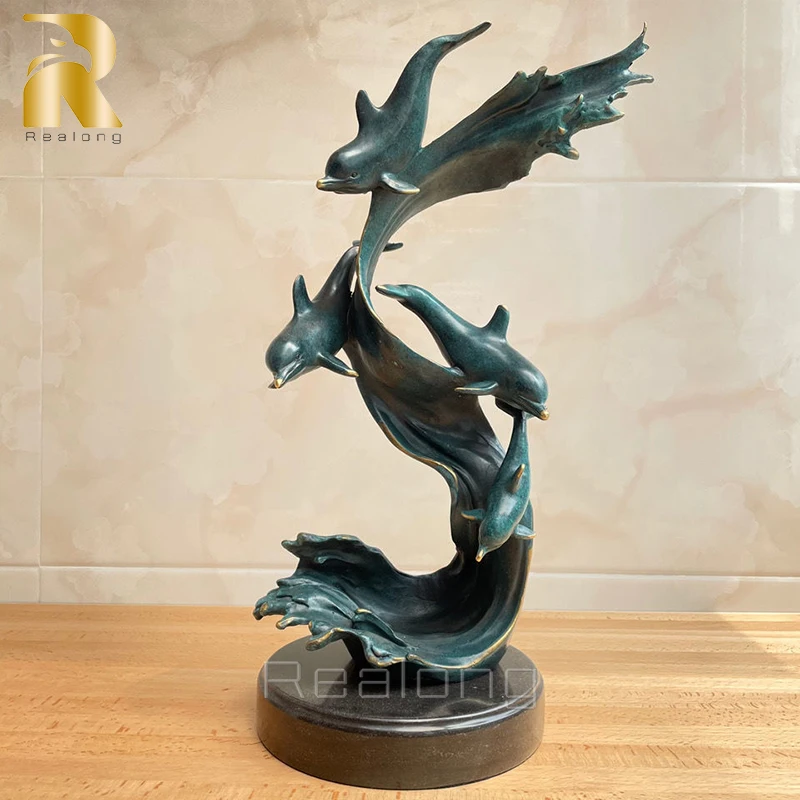 Four Bronze Dolphin Statue Bronze Dolphin Sculpture Bronze Casting Sealife Animal Figurine For Garden Decor Home Ornament Gifts
Four Bronze Dolphin Statue Bronze Dolphin Sculpture Bronze Casting Sealife Animal Figurine For Garden Decor Home Ornament Gifts