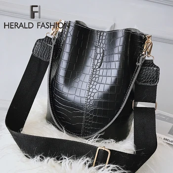 2020 Fashion Women Alligator Shoulder Bag Big capacity Hand Bag Elegant Design Ladies Shopping Bags PU Leather Bucket Handbag 
2020 Fashion Women Alligator Shoulder Bag Big capacity Hand Bag Elegant Design Ladies Shopping Bags PU Leather Bucket Handbag