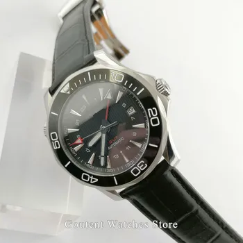 41mm Bliger/Sterile Men's Watch Clock New Black/Blue Dial Luminous GMT Function Automatic Date Mens Watch
41mm Bliger/Sterile Men's Watch Clock New Black/Blue Dial Luminous GMT Function Automatic Date Mens Watch