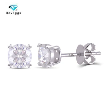 DovEggs 14K White Gold F Color 2CTW 6.5MM Round Brilliant Lab Grown Moissanite Earring Stud Push Back for Women Fine Jewelry
DovEggs 14K White Gold F Color 2CTW 6.5MM Round Brilliant Lab Grown Moissanite Earring Stud Push Back for Women Fine Jewelry