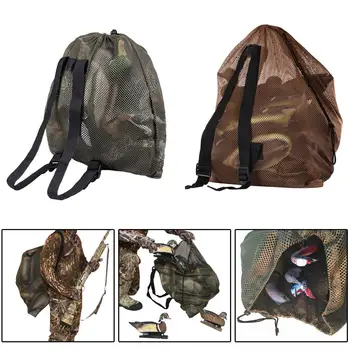 Outdoor Durable Hunting Duck Decoy Bag Gooses Mesh Luring Decoy Shoulders Bag Drawstring Hunting Backpack with Shoulder Straps
Outdoor Durable Hunting Duck Decoy Bag Gooses Mesh Luring Decoy Shoulders Bag Drawstring Hunting Backpack with Shoulder Straps