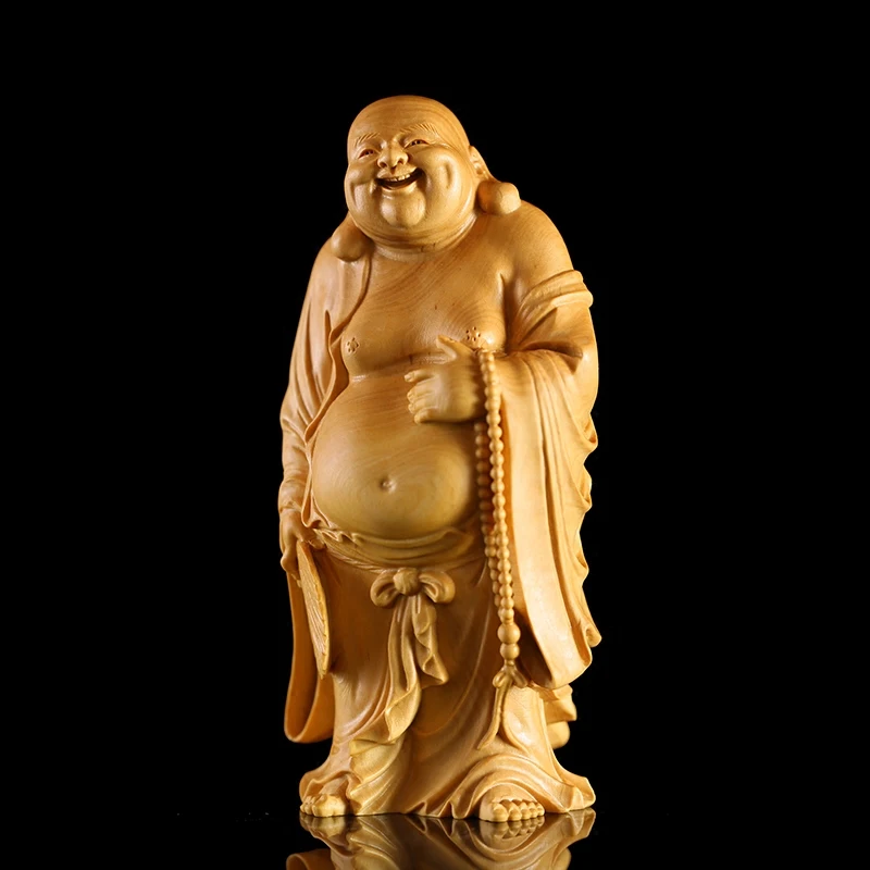 Boxwood Statue Home Carving Craft Gift Hand Tea Pet Small Display Laughing Buddha Maitreya Buddha Sculpture Religion Buddhism
Boxwood Statue Home Carving Craft Gift Hand Tea Pet Small Display Laughing Buddha Maitreya Buddha Sculpture Religion Buddhism