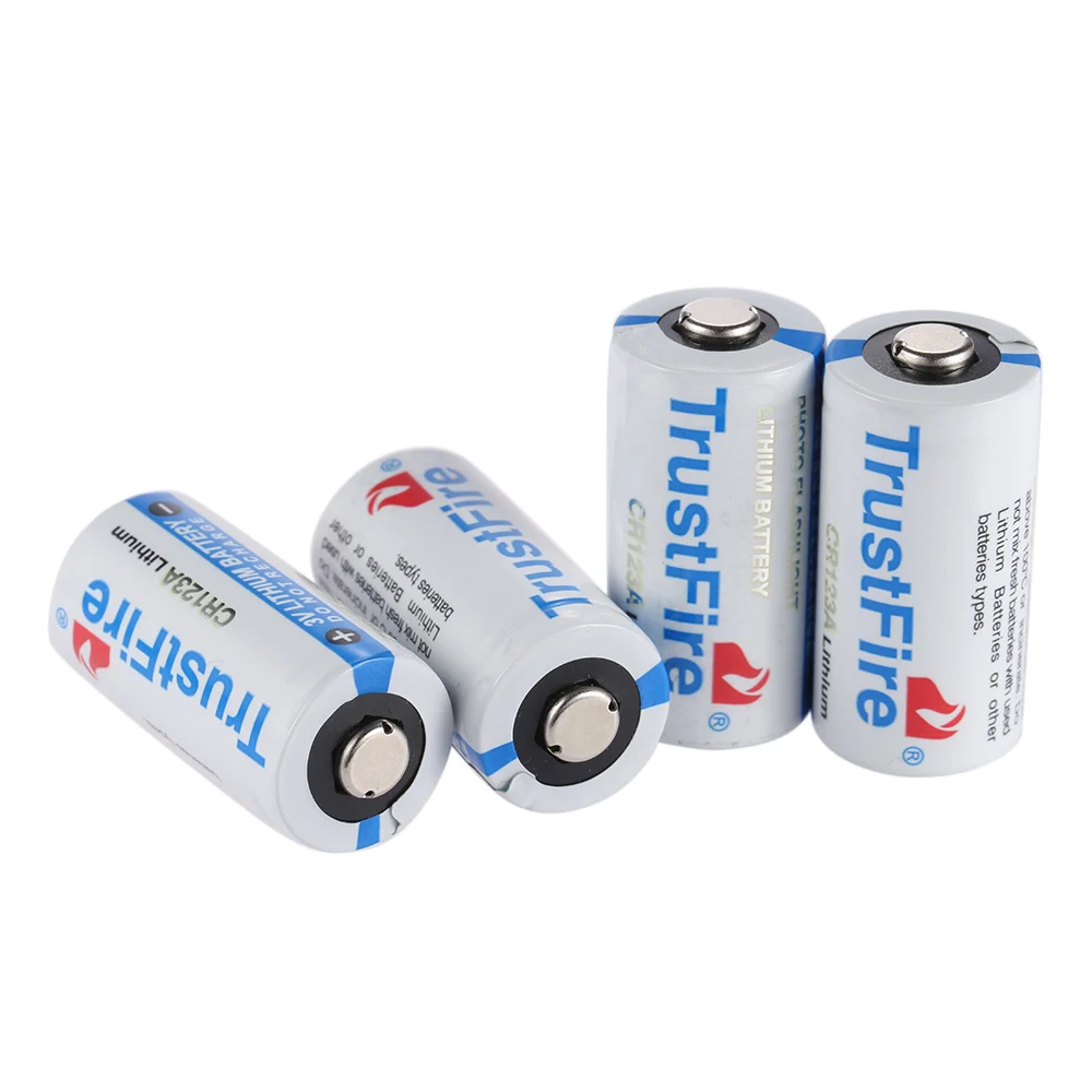 Wholesale 100pcs TrustFire CR123A 3V 1400mAh Disposable Lithium Battery Li-ion Non-rechargeable Batteries for Camera Flashlights
Wholesale 100pcs TrustFire CR123A 3V 1400mAh Disposable Lithium Battery Li-ion Non-rechargeable Batteries for Camera Flashlights