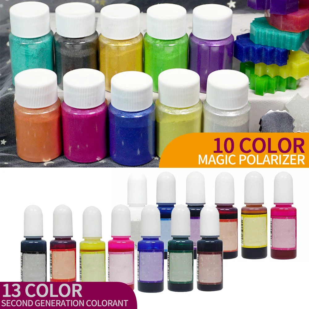 10 Colors Pearl Pigment Powder & 13 Bottles Epoxy UV Resin Colorant Dye Jewelry Making DIY Coloring Accessories
10 Colors Pearl Pigment Powder & 13 Bottles Epoxy UV Resin Colorant Dye Jewelry Making DIY Coloring Accessories